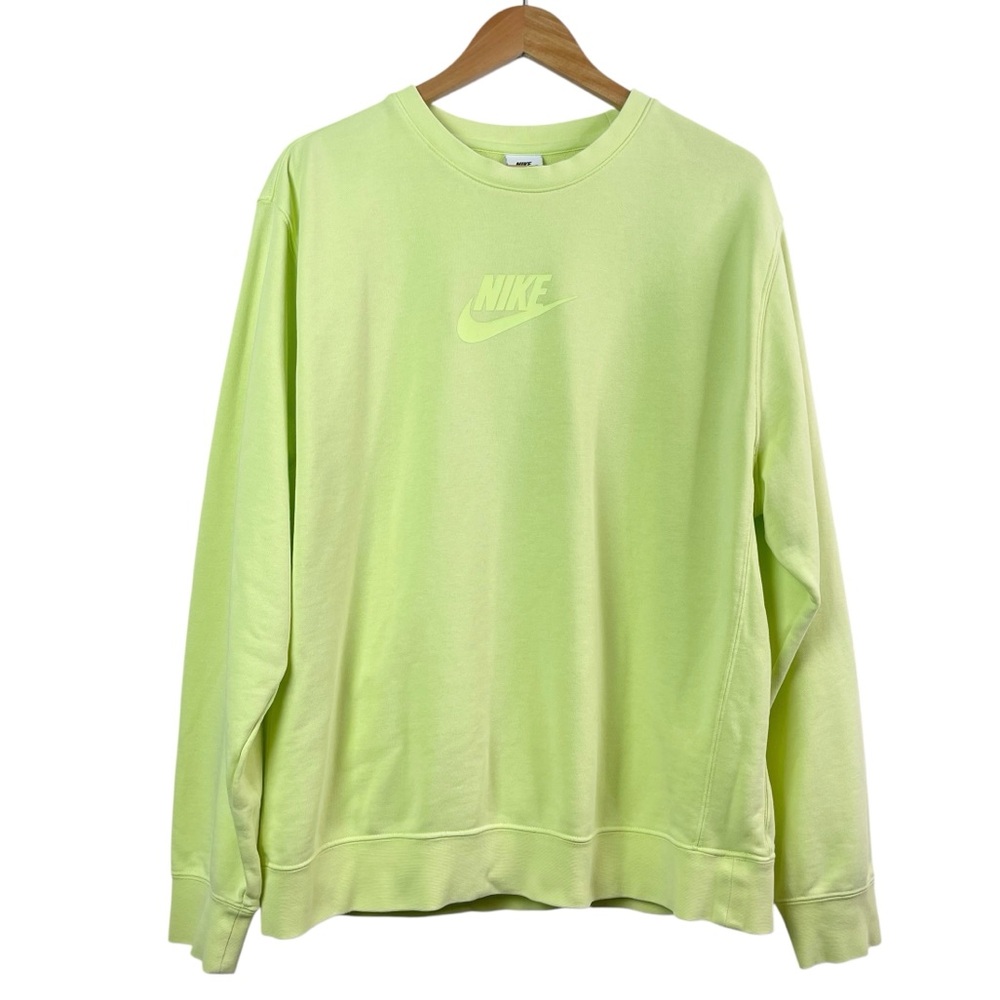 Nike Mens Sportswear Essentials French Terry Crew Pullover Sweatshirt Size Large - Picture 1 of 16